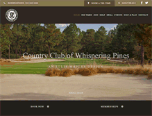 Tablet Screenshot of countryclubofwhisperingpines.com